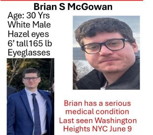 Brian McGowan Missing